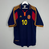 2000/02 SPAIN RAUL #10 AWAY SHIRT (XL) ADIDAS