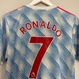 2021/22 MANCHESTER UNITED RONALDO #7 AWAY SHIRT (M) ADIDAS