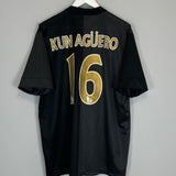 2013/14 MANCHESTER CITY KUN AGUERO #16 AWAY SHIRT (XL) NIKE