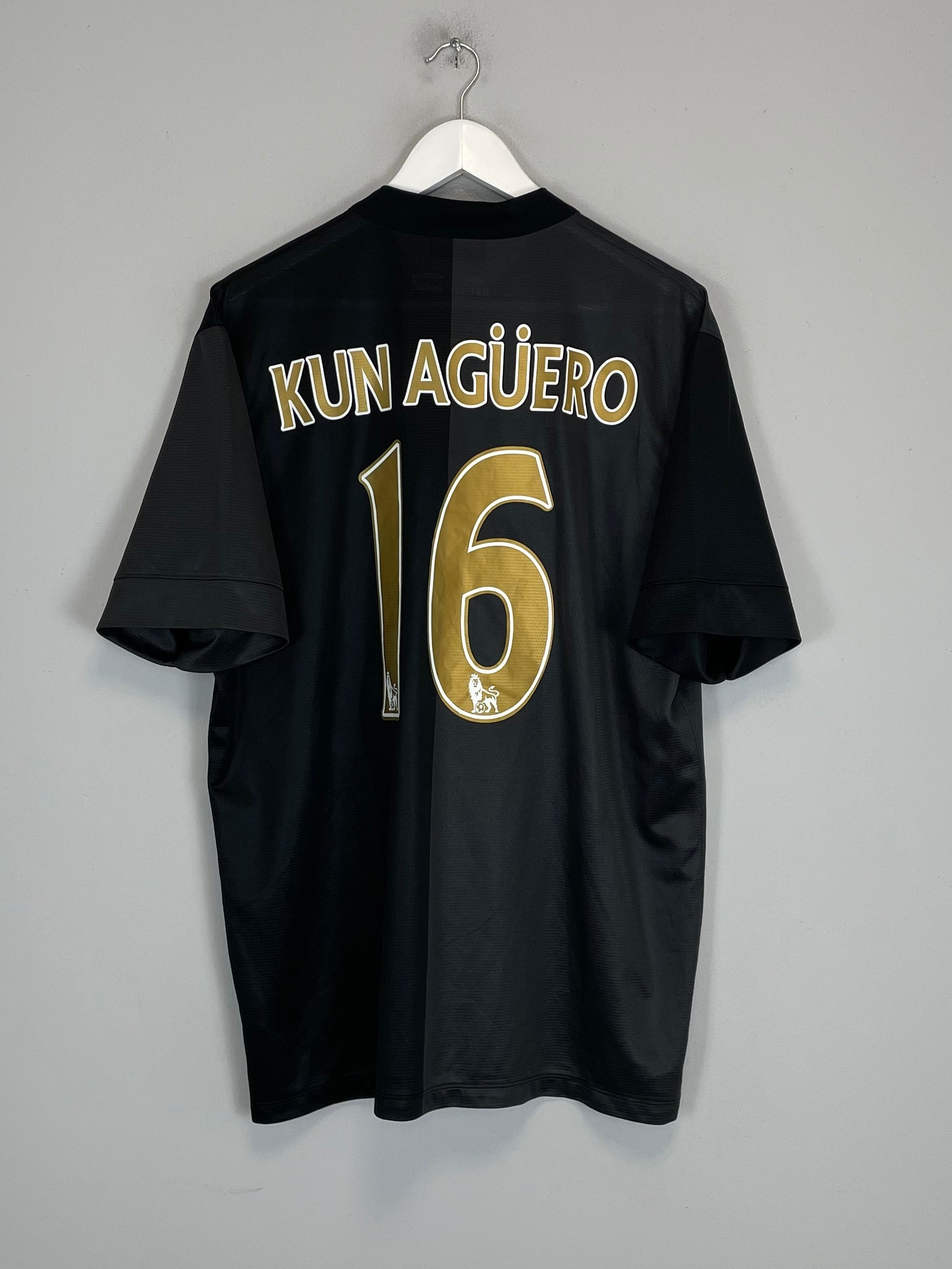 2013/14 MANCHESTER CITY KUN AGUERO #16 AWAY SHIRT (XL) NIKE