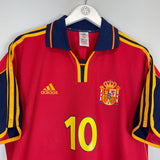 2000/02 SPAIN RAUL #10 HOME SHIRT (L) ADIDAS