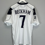 2000/01 MANCHESTER UNITED BECKHAM #7 C/L AWAY SHIRT (L) UMBRO