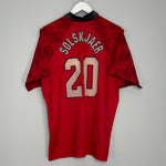 1996/97 MANCHESTER UNITED SOLSKJAER #20 HOME SHIRT (L) UMBRO