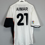 2001/02 VALENCIA AIMAR #21 *BNWT* HOME SHIRT (XL) NIKE