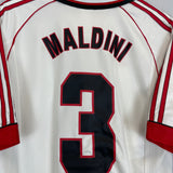 1998/99 AC MILAN MALDINI #3 AWAY SHIRT (L) ADIDAS