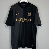 2013/14 MANCHESTER CITY KUN AGUERO #16 AWAY SHIRT (XL) NIKE