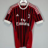 2011/12 AC MILAN IBRAHIMOVIC #11 *PLAYER ISSUE* HOME SHIRT (M) ADIDAS