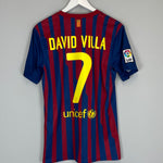 2011/12 BARCELONA DAVID VILLA #7 HOME SHIRT (S) NIKE