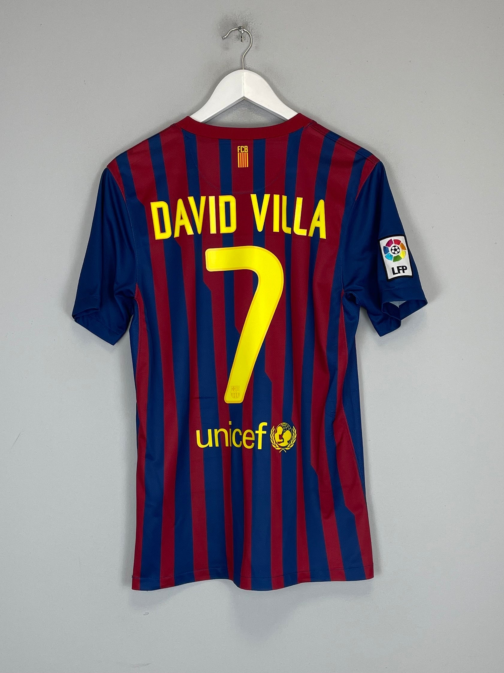 2011/12 BARCELONA DAVID VILLA #7 HOME SHIRT (S) NIKE