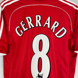 2006/08 LIVERPOOL GERRARD #8 HOME SHIRT (M) ADIDAS