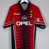 1996/97 AC MILAN DESAILLY #8 TRAINING SHIRT (M) LOTTO