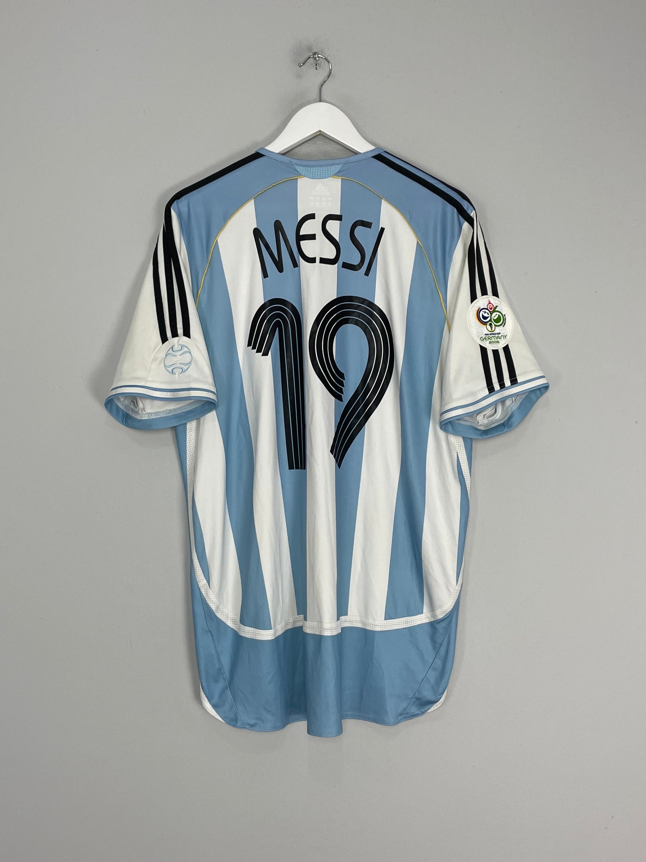 2006/07 ARGENTINA MESSI #19 HOME SHIRT (L) ADIDAS