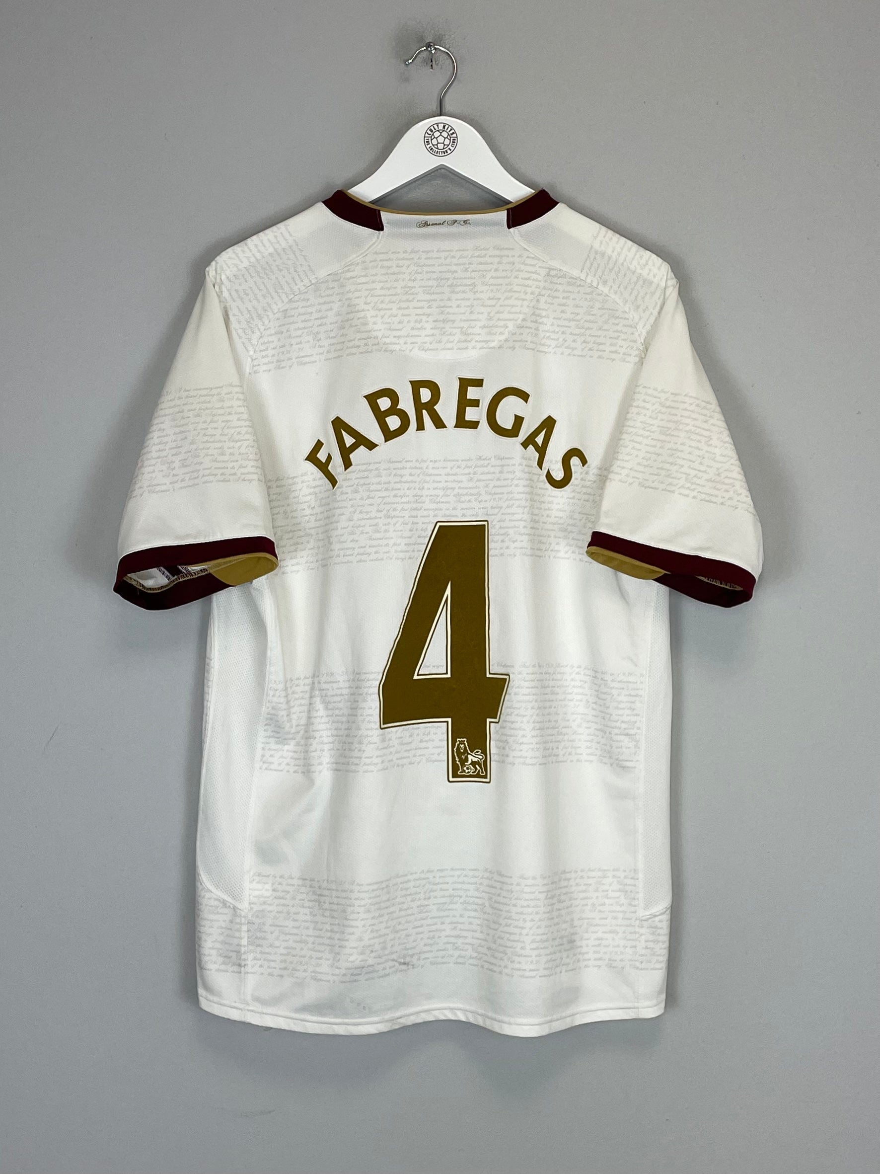 2007/08 ARSENAL FABREGAS #4 AWAY SHIRT (L) NIKE