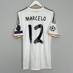 2013/14 REAL MADRID MARCELO #12 C/L FINAL HOME SHIRT (M) ADIDAS