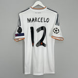 2013/14 REAL MADRID MARCELO #12 C/L FINAL HOME SHIRT (M) ADIDAS