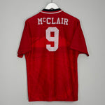 1994/96 MANCHESTER UNITED MCCLAIR #9 HOME SHIRT (M) UMBRO