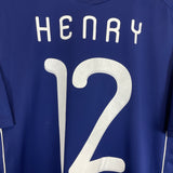 2010/12 FRANCE HENRY #12 HOME SHIRT (L) ADIDAS