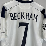 2000/01 MANCHESTER UNITED BECKHAM #7 C/L AWAY SHIRT (XL) UMBRO