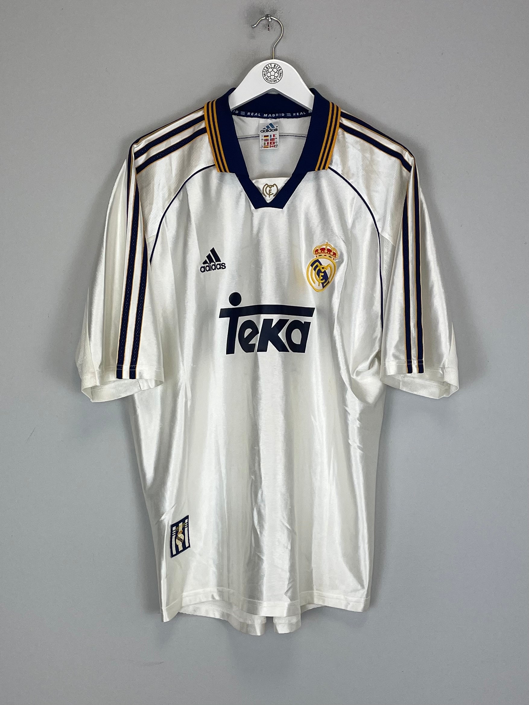 1998/00 REAL MADRID HOME SHIRT L) ADIDAS