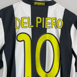 2008/09 JUVENTUS DEL PIERO #10 HOME SHIRT (M) NIKE