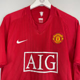 2007/08 MANCHESTER UNITED RONALDO #7 HOME SHIRT (XL) NIKE