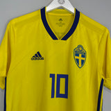 2018/20 SWEDEN FORSBERG #10 HOME SHIRT (M) ADIDAS