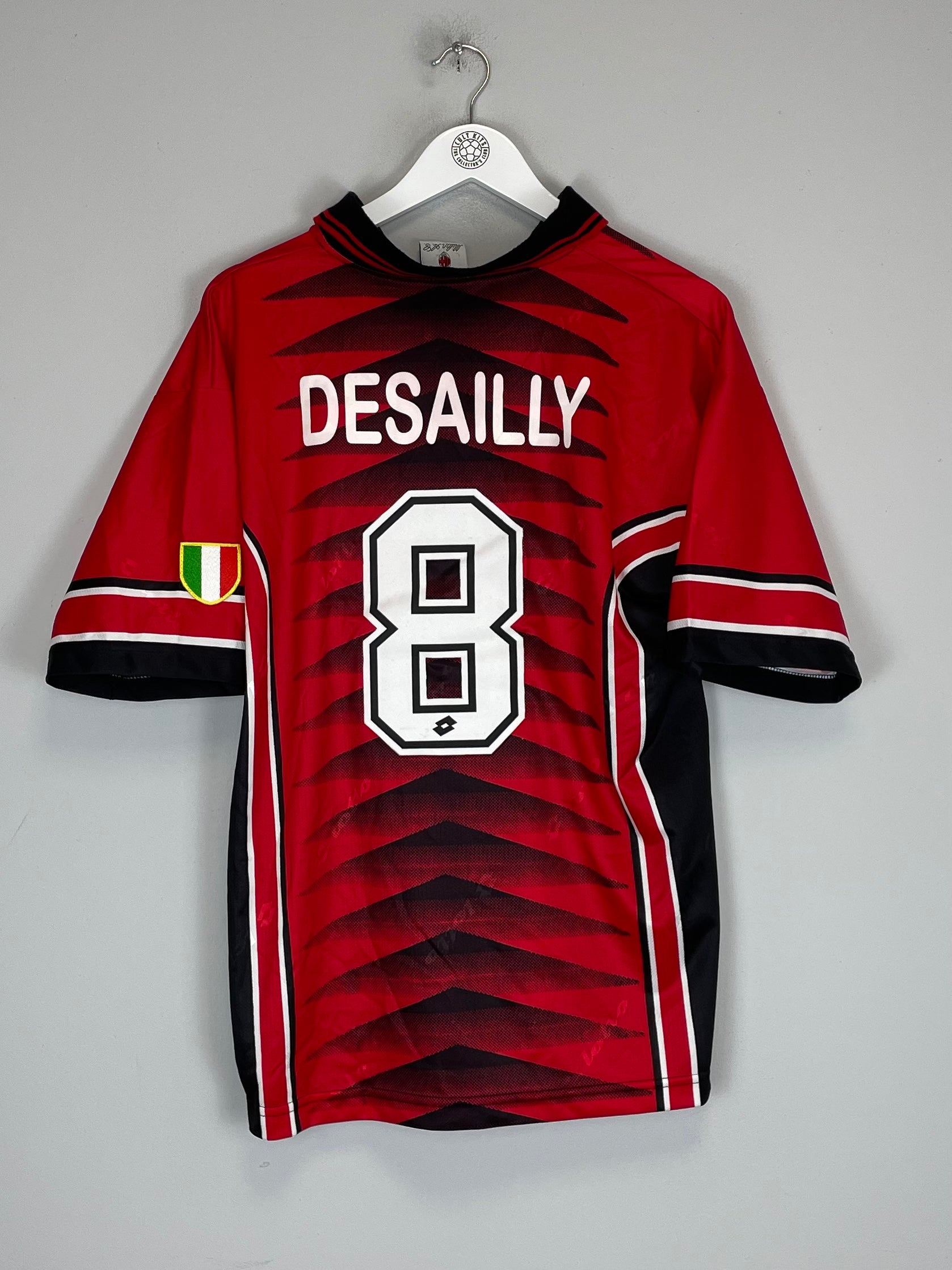 1996/97 AC MILAN DESAILLY #8 TRAINING SHIRT (M) LOTTO