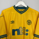 2000/01 CELTIC LARSSON #7 AWAY SHIRT (L) UMBRO