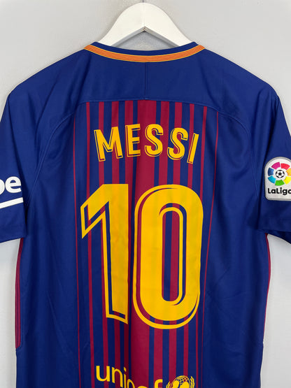 2017/18 BARCELONA MESSI #10 HOME SHIRT (M) NIKE