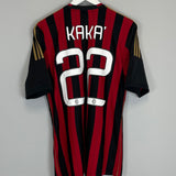 2013/14 AC MILAN KAKA #22 HOME SHIRT (M) ADIDAS