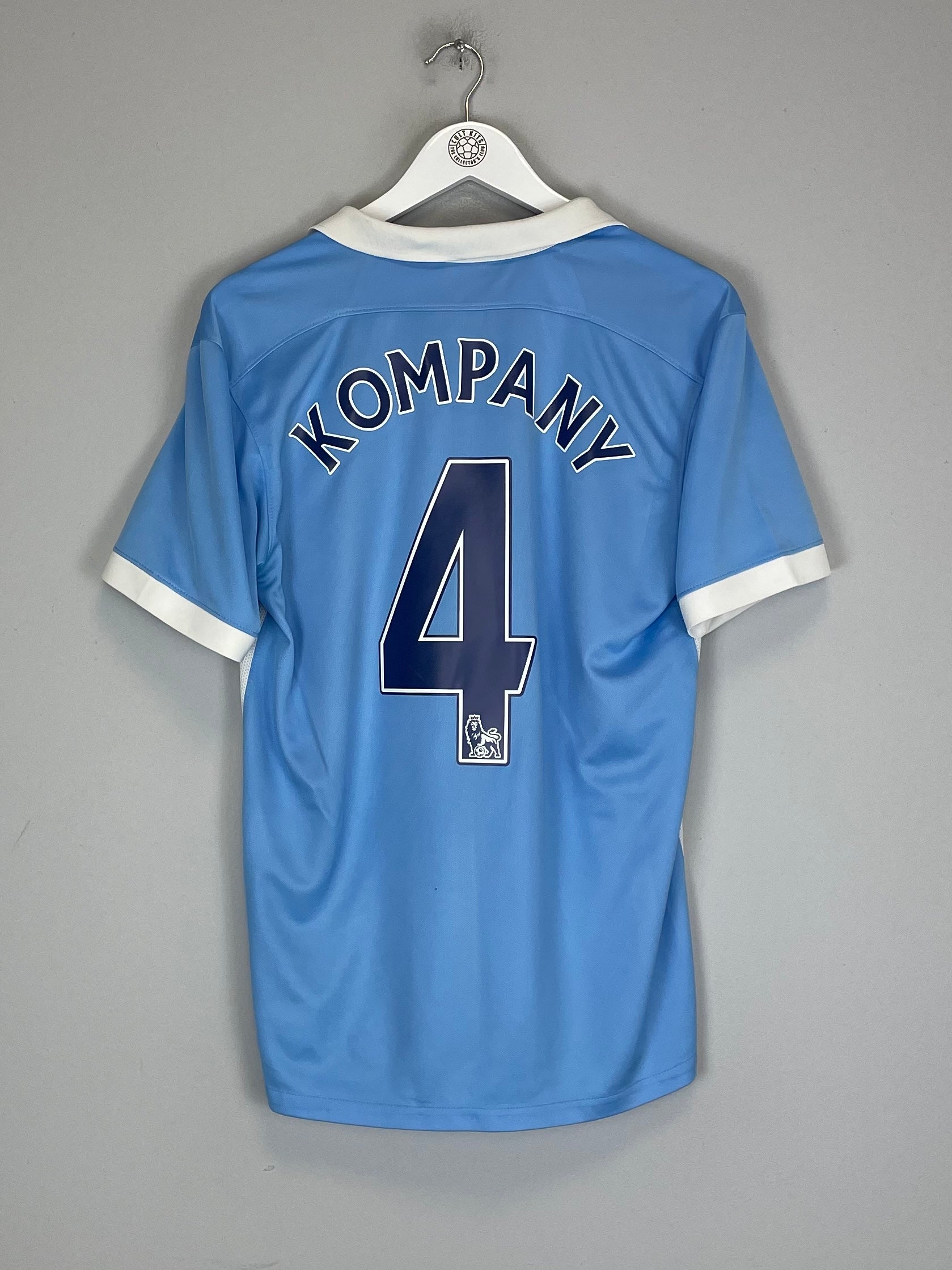 2015/16 MANCHESTER CITY KOMPANY #4 HOME SHIRT (M) NIKE