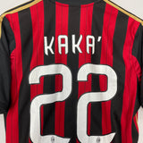 2013/14 AC MILAN KAKA #22 HOME SHIRT (M) ADIDAS