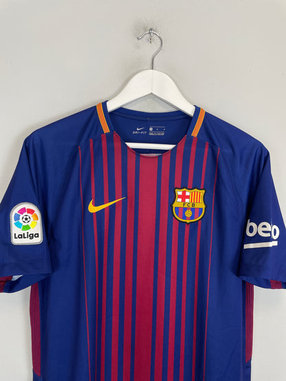 2017/18 BARCELONA MESSI #10 HOME SHIRT (M) NIKE