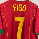 2004/06 PORTUGAL FIGO #7 HOME SHIRT (L) NIKE