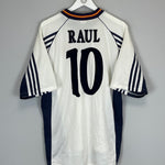 1998/99 SPAIN RAUL #10 AWAY SHIRT (L) ADIDAS