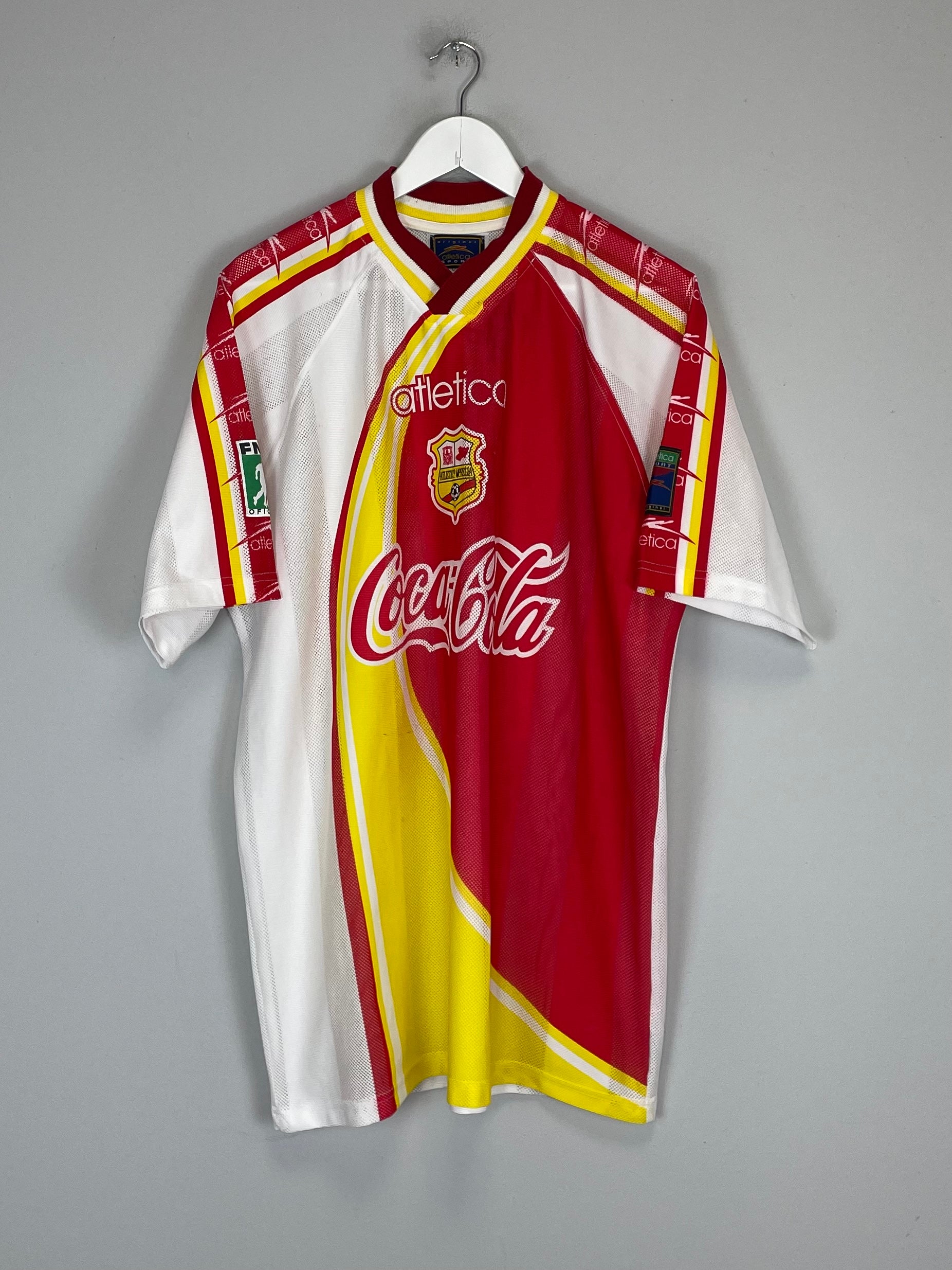 1998/99 MONARCAS MORELIA AWAY SHIRT (XL) ATLETICA