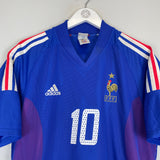 2002/04 FRANCE ZIDANE #10 HOME SHIRT (L) ADIDAS