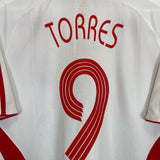 2007/08 LIVERPOOL TORRES #9 AWAY SHIRT (M) ADIDAS