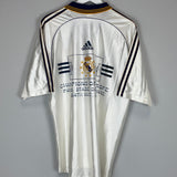 1998/00 REAL MADRID *EUROPEAN CHAMPIONS* HOME SHIRT L) ADIDAS