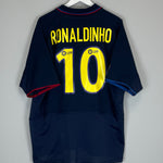 2002/03 BARCELONA RONALDINHO #10 AWAY SHIRT (XL) NIKE