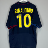 2002/03 BARCELONA RONALDINHO #10 AWAY SHIRT (XL) NIKE