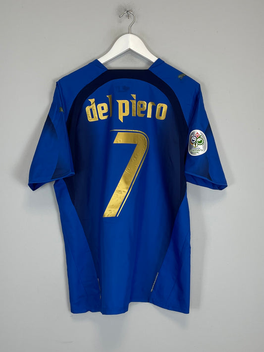 2006 ITALY DEL PIERO #7 HOME SHIRT (L) PUMA