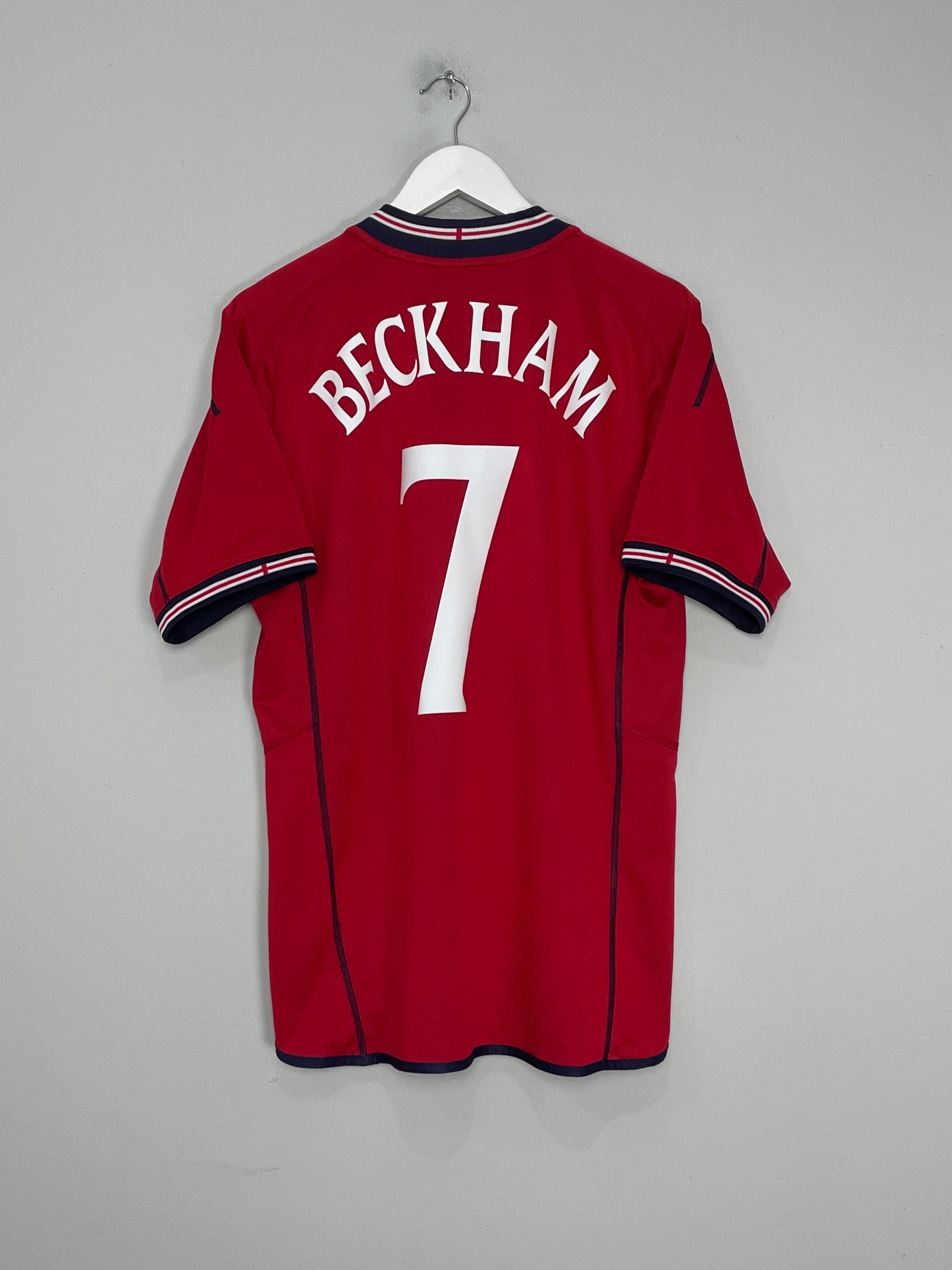 2002/04 ENGLAND BECKHAM #7 AWAY SHIRT (M) UMBRO