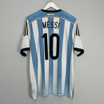 2014/15 ARGENTINA MESSI #10 HOME SHIRT (XL) ADIDAS