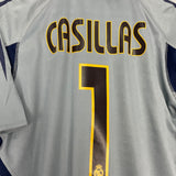 2004/05 REAL MADRID CASILLAS #1 *BNWT* GK SHIRT (M) ADIDAS