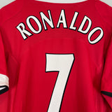 2004/06 MANCHESTER UNITED RONALDO #7 *BNWT* HOME SHIRT (L) NIKE