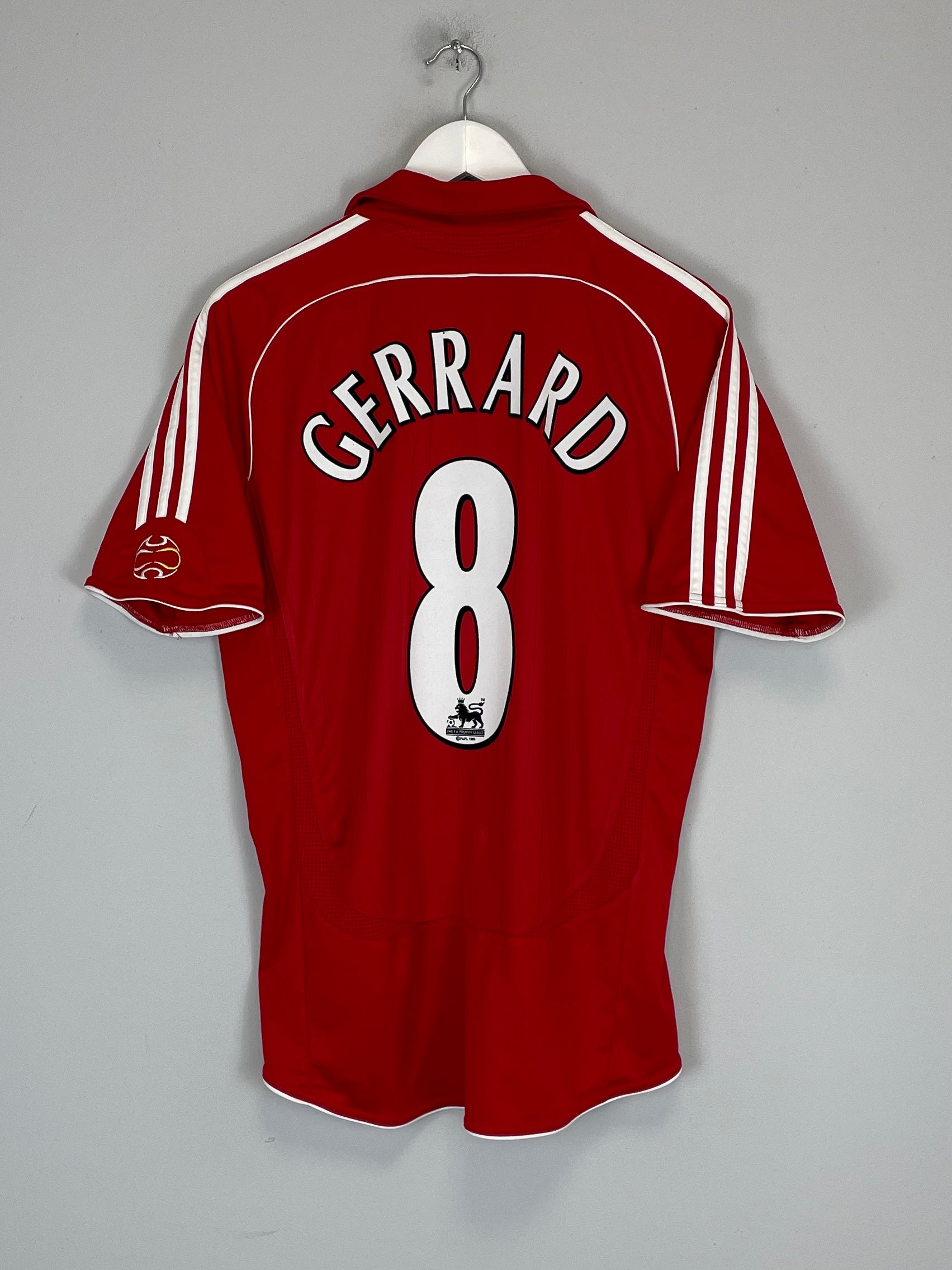 2006/07 LIVERPOOL GERRARD #8 HOME SHIRT (M) ADIDAS