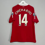 2010/11 MANCHESTER UNITED CHICHARITO #14 HOME SHIRT (L) NIKE