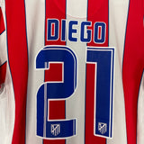 2011/12 ATLETICO MADRID DIEGO #21 HOME SHIRT (M) NIKE