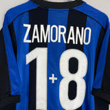 1999/00 INTER MILAN ZAMORANO #1+8 HOME SHIRT (L) NIKE